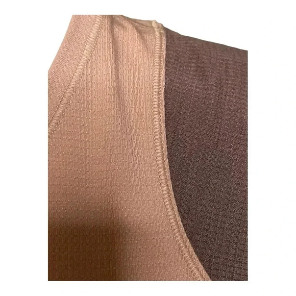 221 LULULEMON PINK CLAY / DARK OXIDE CAP SLEEVE HIKING TOP - Picture 7 of 8